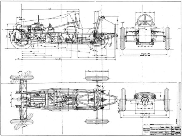 Cisitalia D46 schema