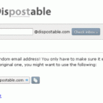 Dispostable: casella e-mail usa-e-getta gratuita