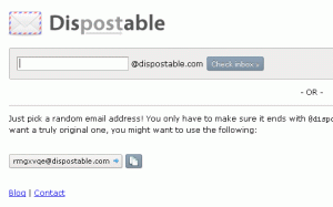Dispostable: casella e-mail usa-e-getta gratuita