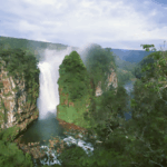 Cascate nel parco nazionale Noel Kempff Mercado in Bolivia