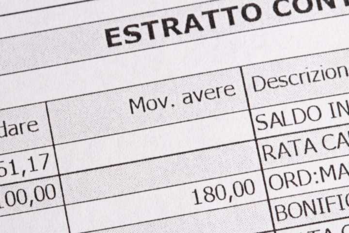 Estratto_conto saldo conto corrente