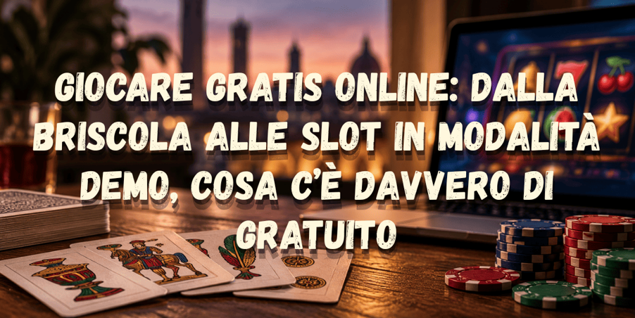 Giocare gratis online: dalla Briscola alle slot in modalità demo, cosa c’è davvero di gratuito