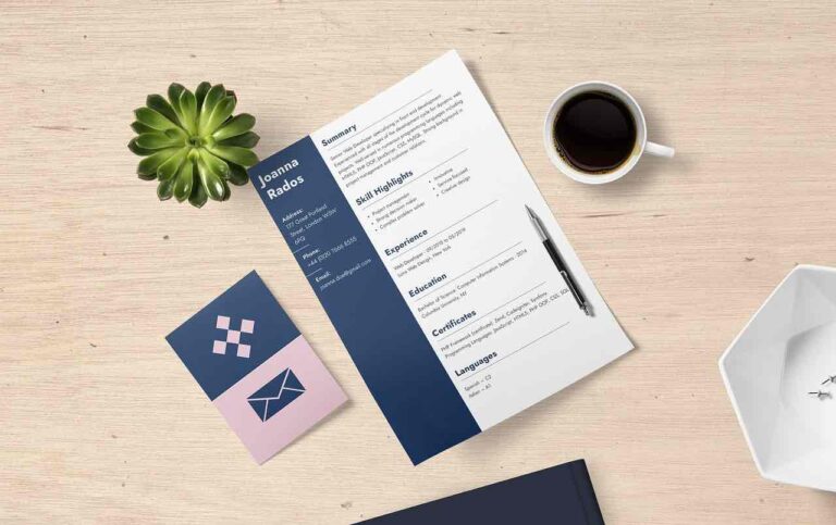 Come scrivere un curriculum vitae - Resume 768x483