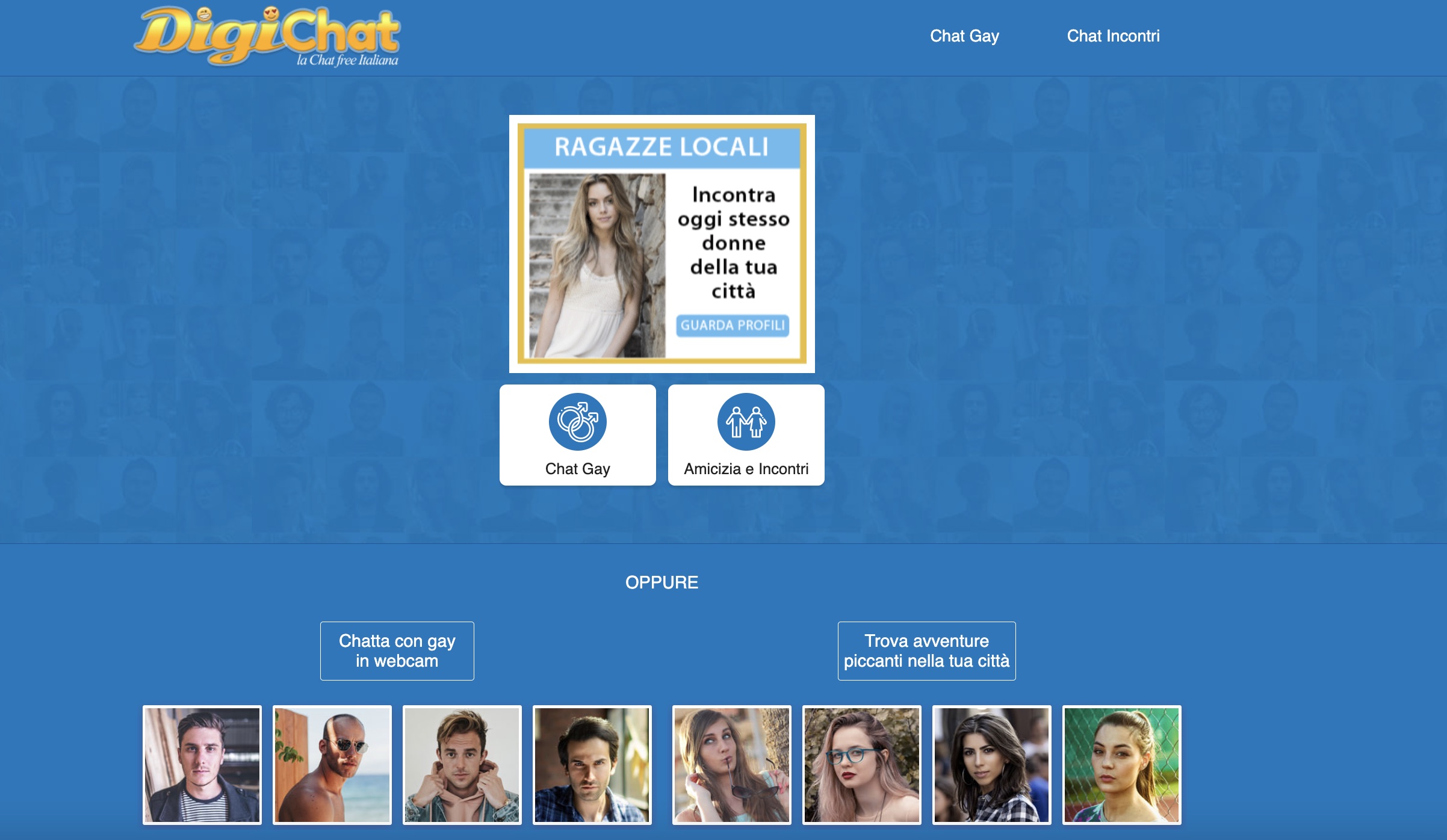 DigiChat, chat gratuita italiana senza registrazione screenshot