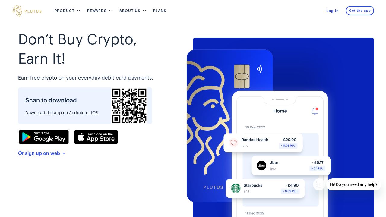 Plutus, a VISA card with cashback up to 8% screenshot